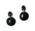 Dominique Denaive Glossy Black Sandy Earrings
