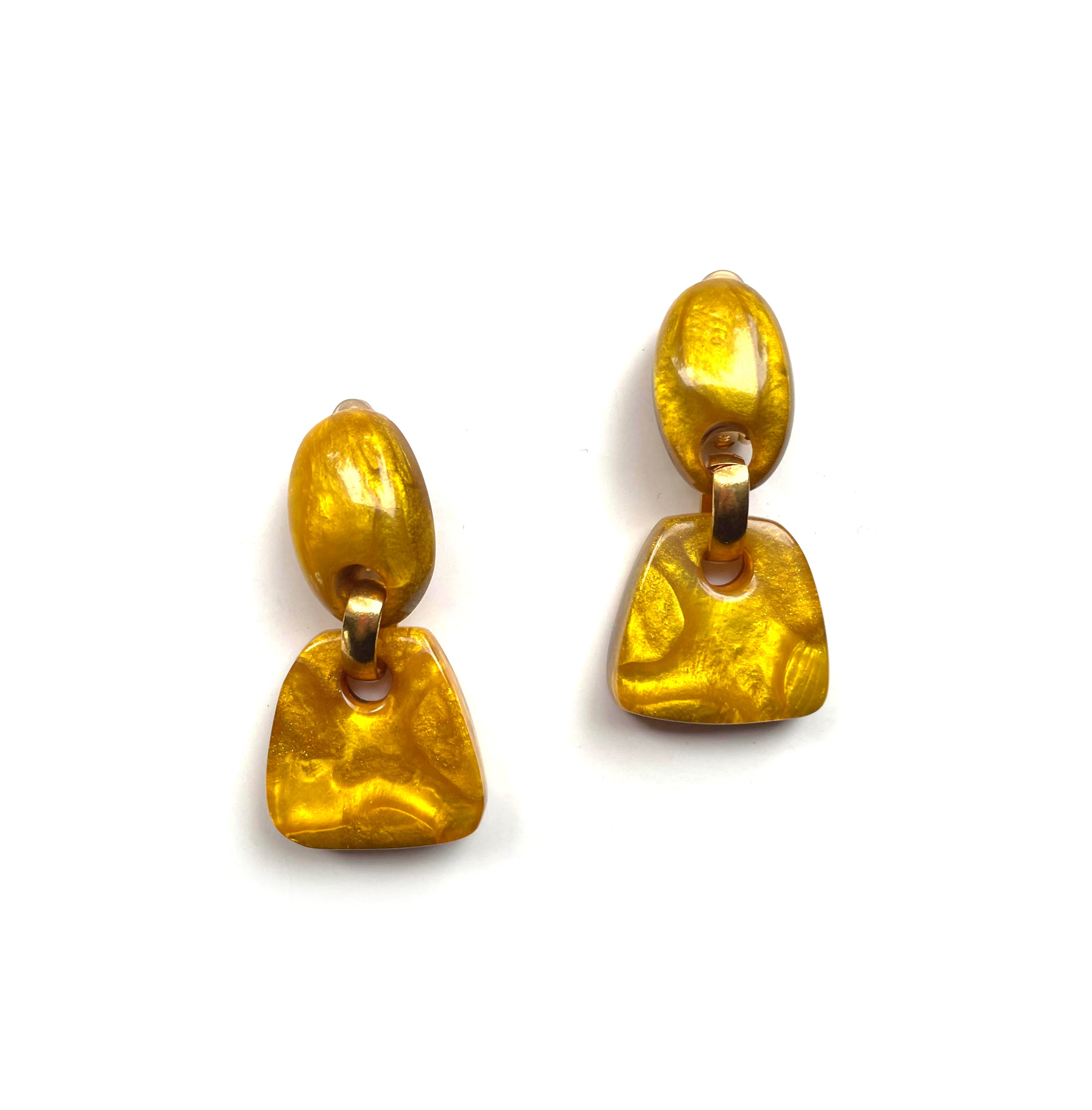 Dominique Denaive Saffron Yellow Earrings
