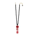 Dominique Denaive Long Red Black Yan Necklace