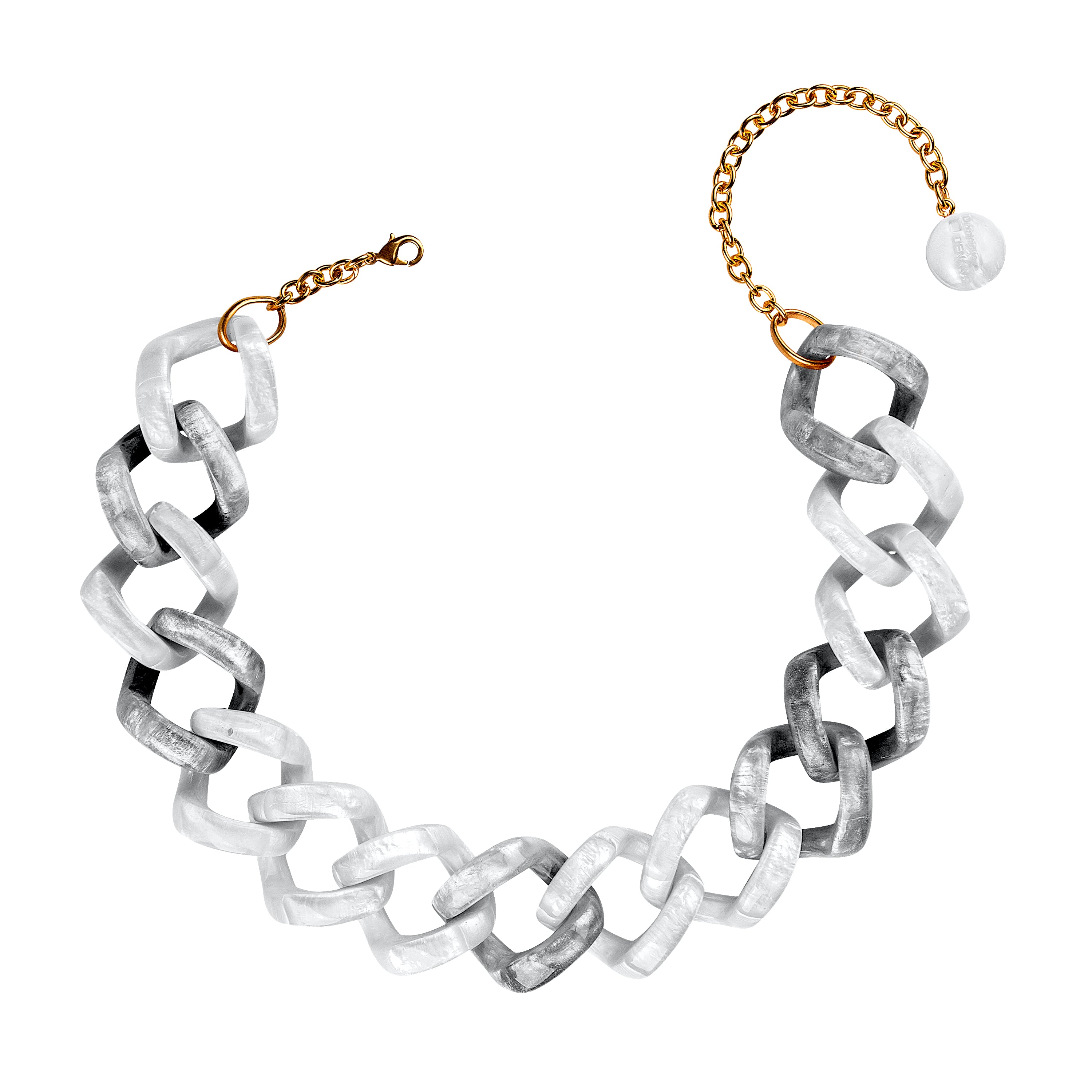 Dominique Denaive Iconic Silver Resin Chain