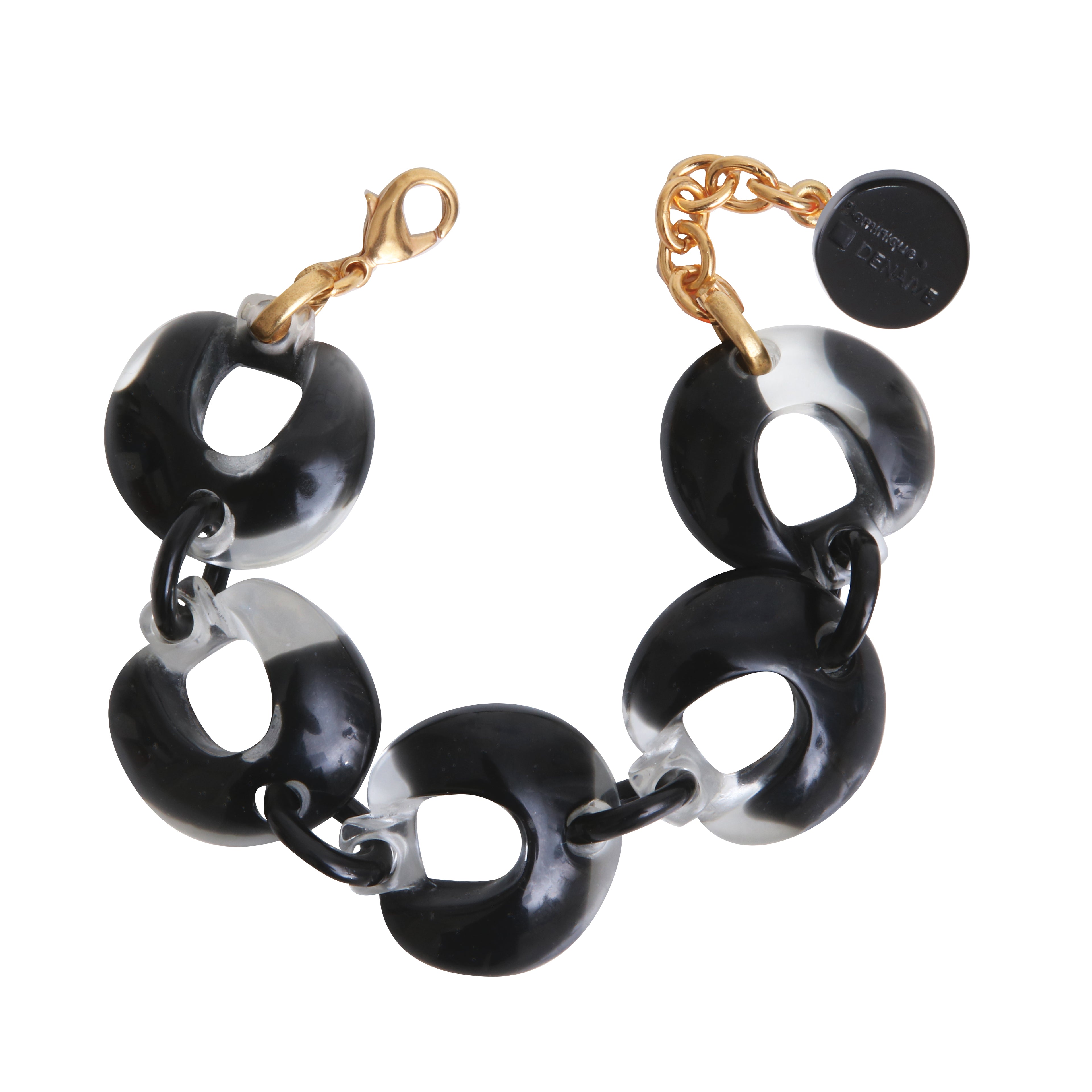 Dominique Denaive Black & Clear Bracelet