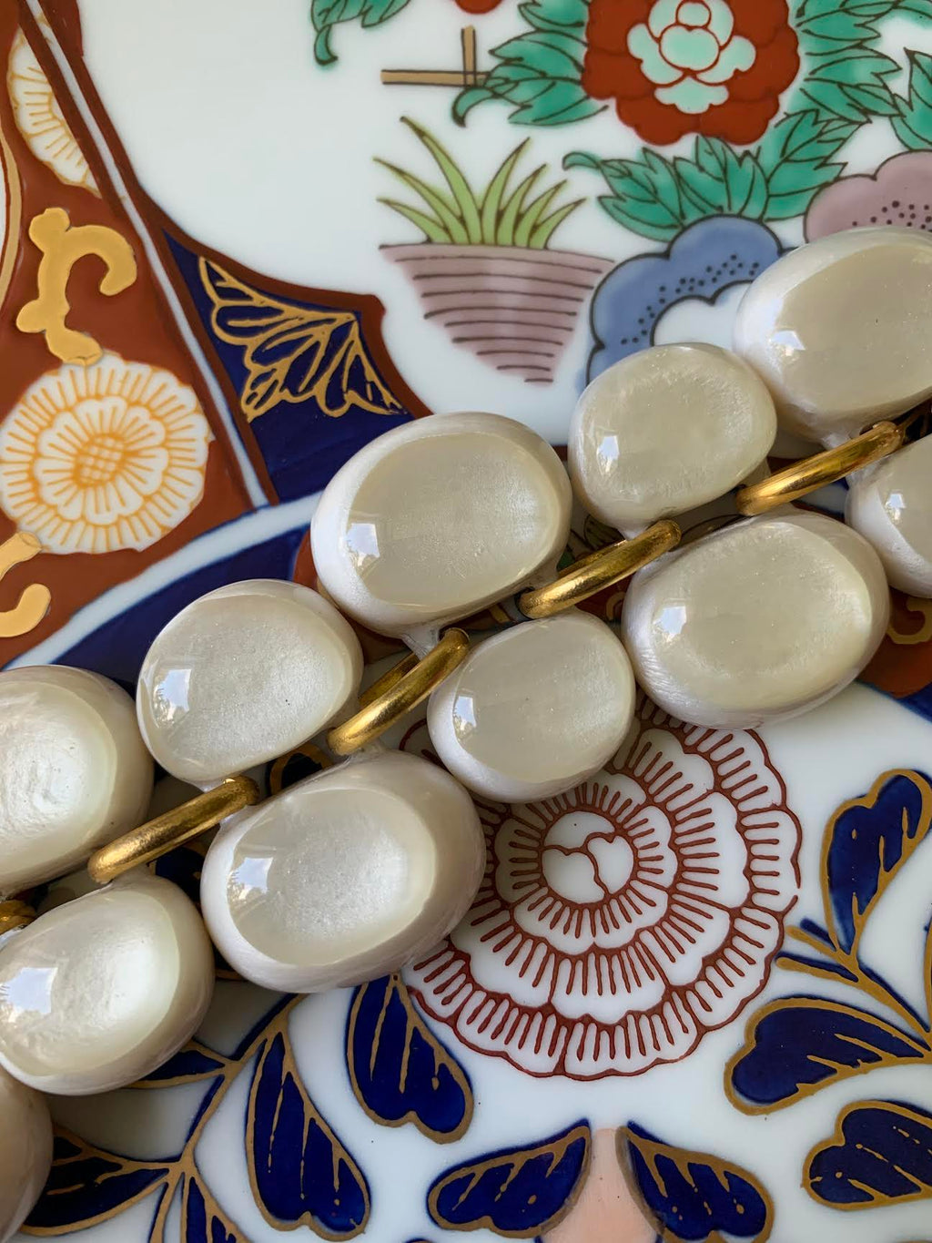 Dominique Denaive Pearly White Andrea Bracelet