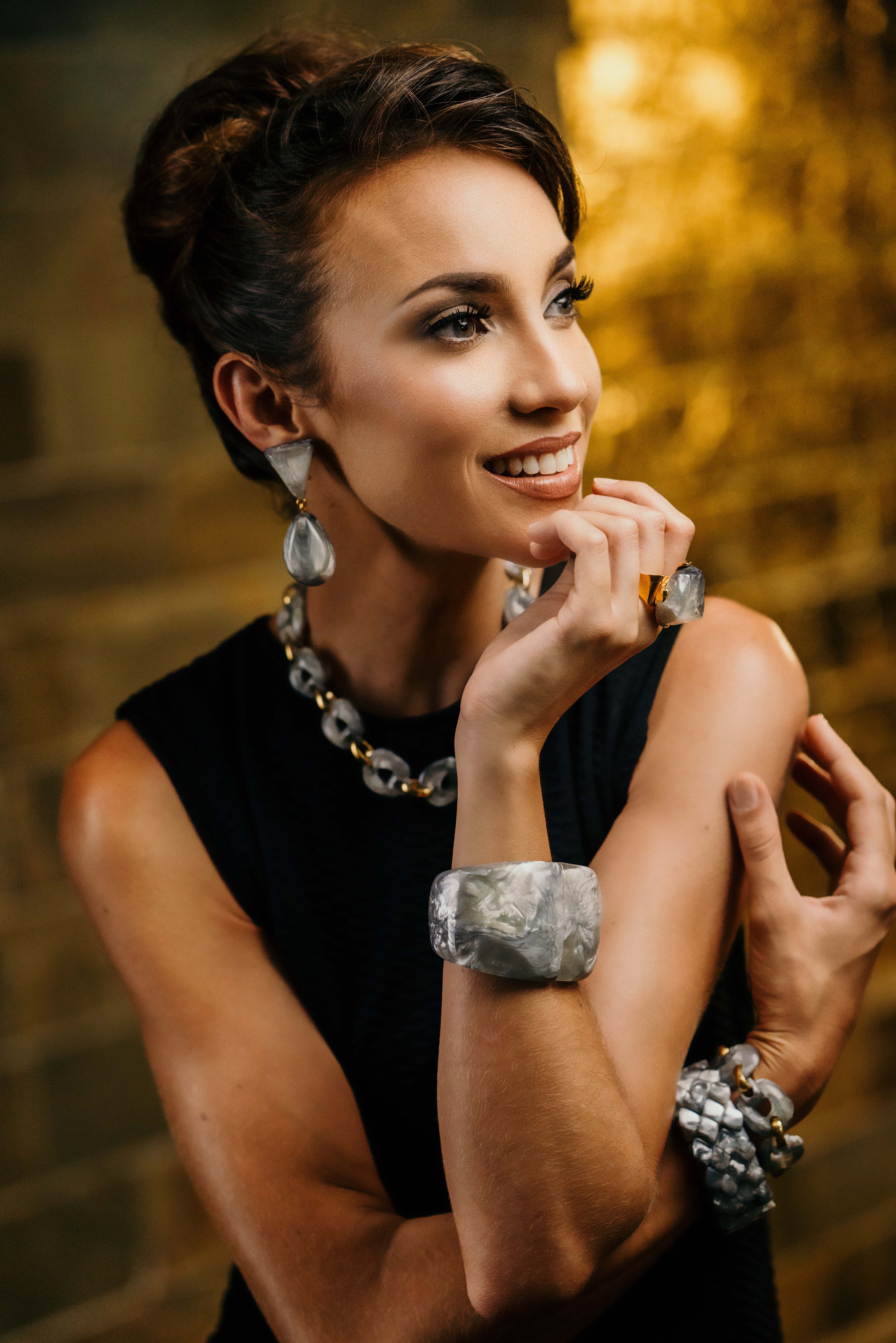 Dominique Denaive Eve Ring in Gray