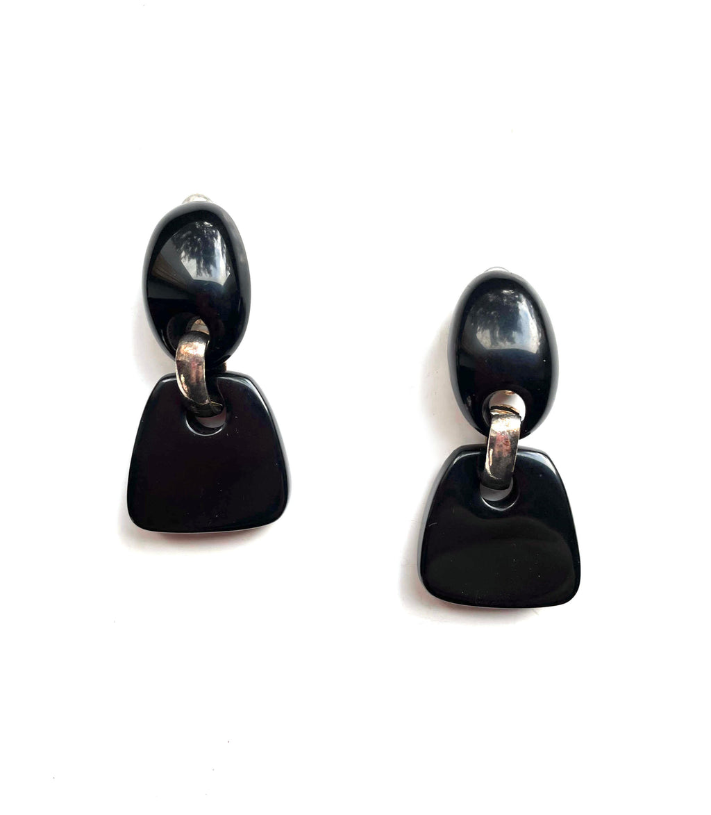 Dominique Denaive Black Chloe Earrings