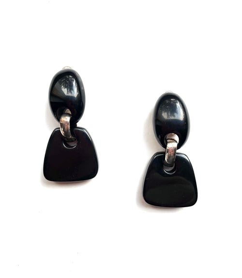 Dominique Denaive Black Chloe Earrings