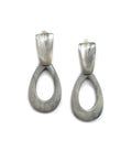 Dominique Denaive Hoop Earrings in Gray