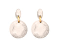 Dominique Denaive Pearly White Sandy Earrings