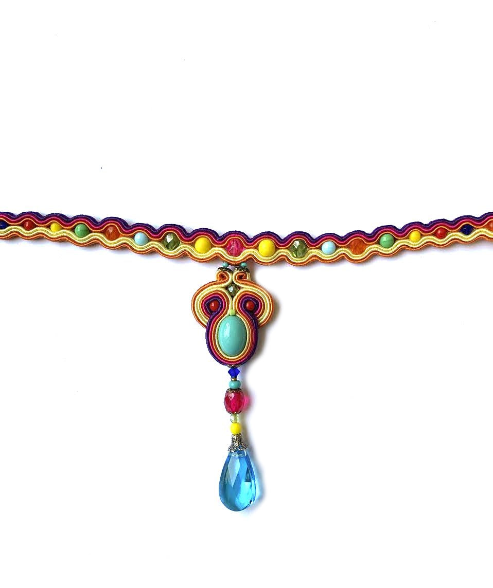 Dori Csengeri Choker in Rainbow Colors