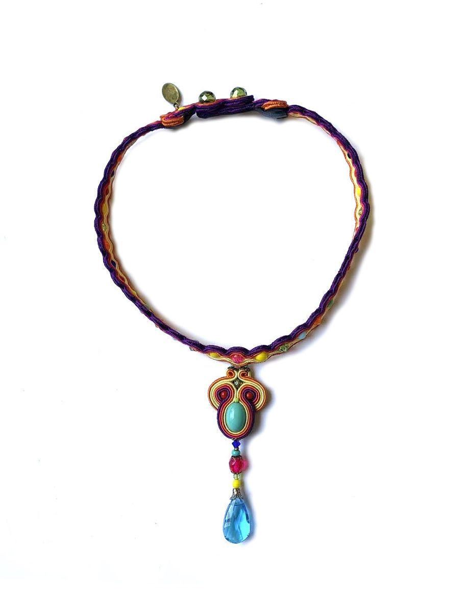 Dori Csengeri Choker in Rainbow Colors