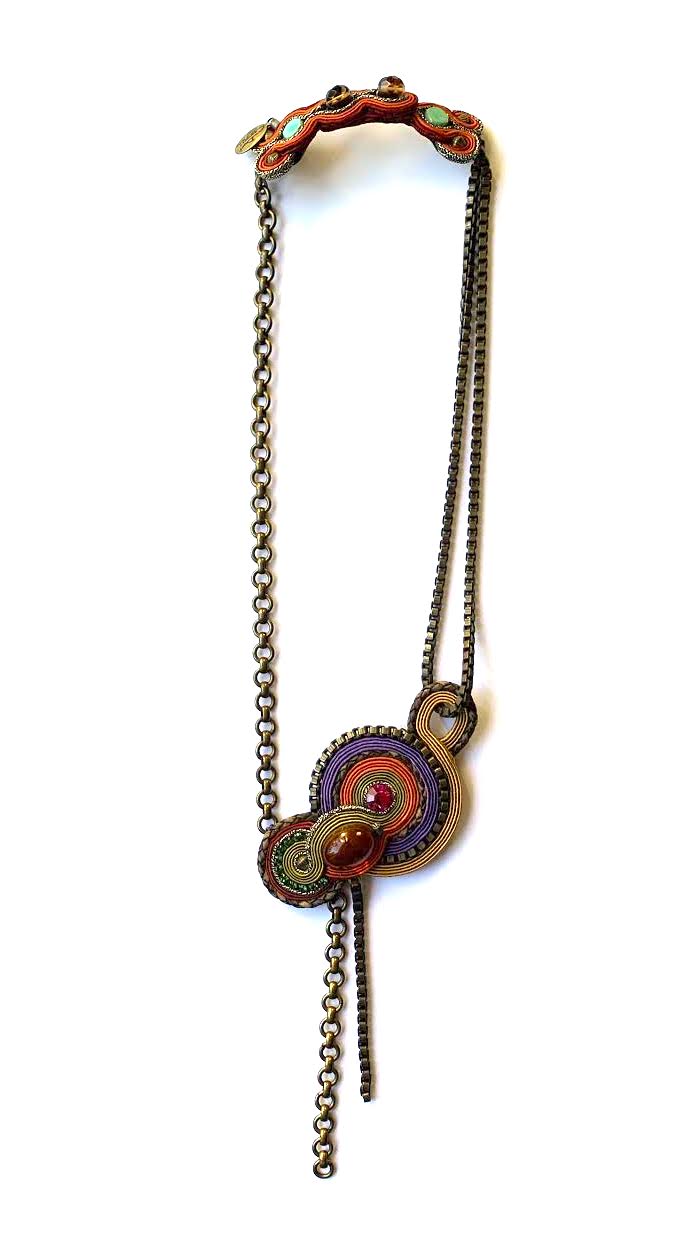 Dori Csengeri Multicolor Brass Chain Necklace