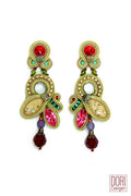 Dori Csengeri Multicolor Earrings in Gold