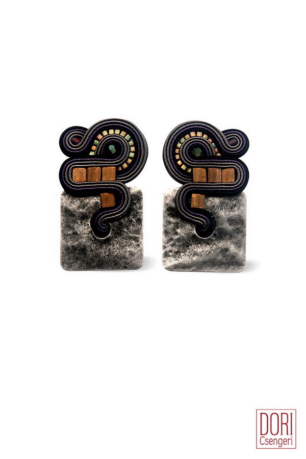 Dori Csengeri Earrings in Earth Tones