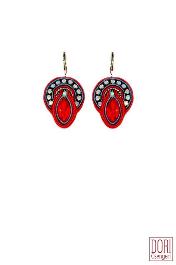 Dori Csengeri Small Red Drop Earrings