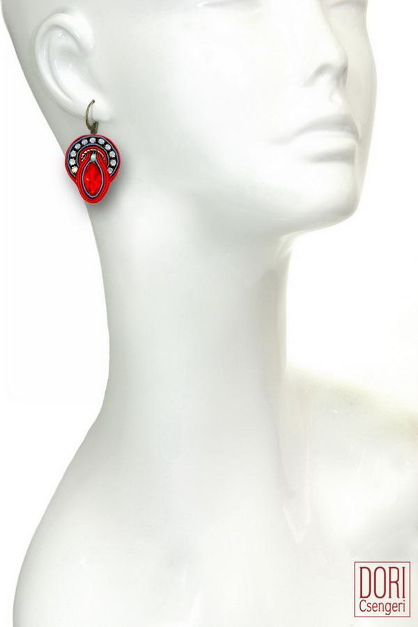 Dori Csengeri Small Red Drop Earrings