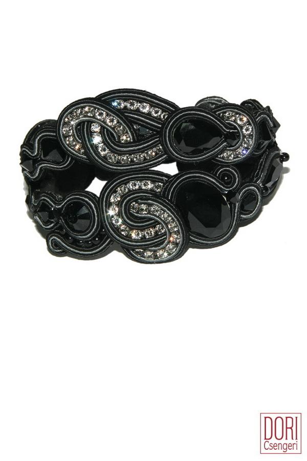 Dori Csengeri Black & White Swarovski Bracelet