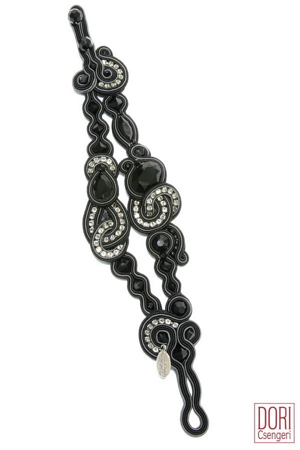 Dori Csengeri Black & White Swarovski Bracelet