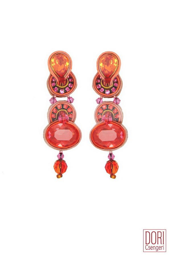 Dori Csengeri Light Orange Peach Earrings