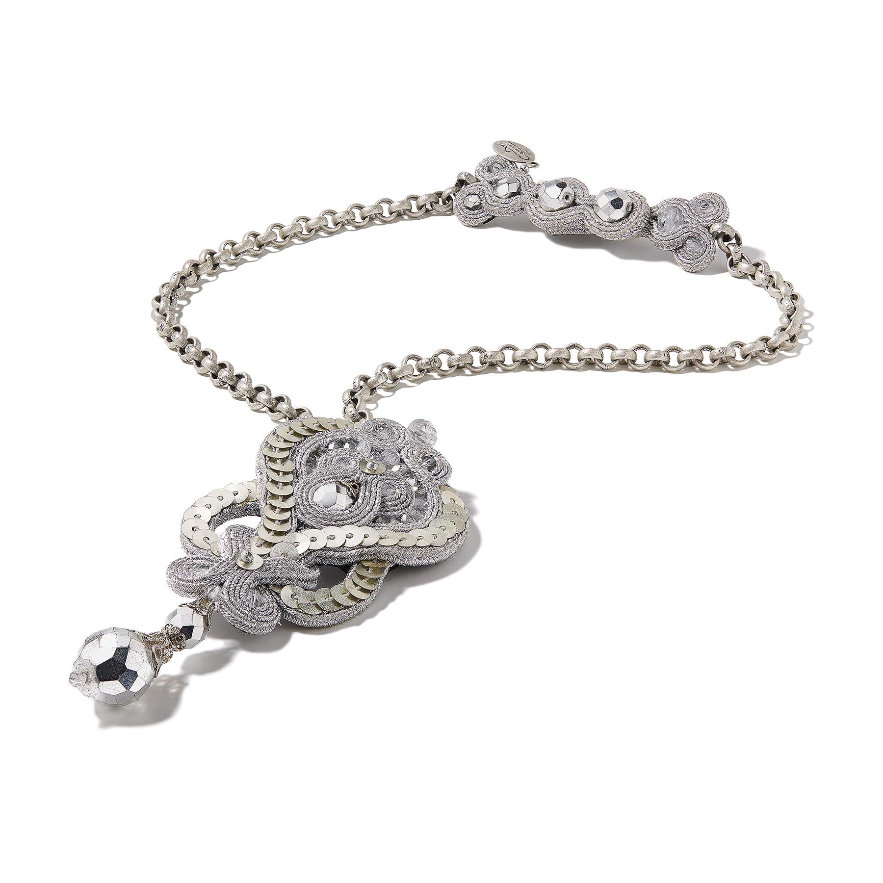 Dori Csengeri Silver Sequin Necklace