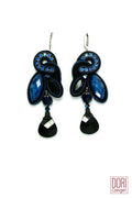 Dori Csengeri Blue Black Drop Earrings
