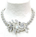 Dori Csengeri White Swarovski Crystal Necklace