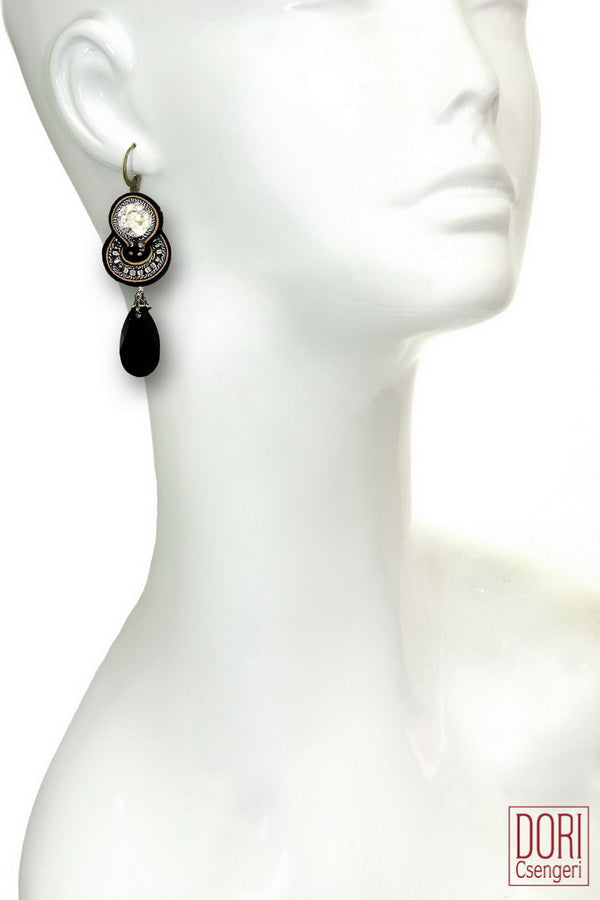 Dori Csengeri Elegant Art Deco Earrings