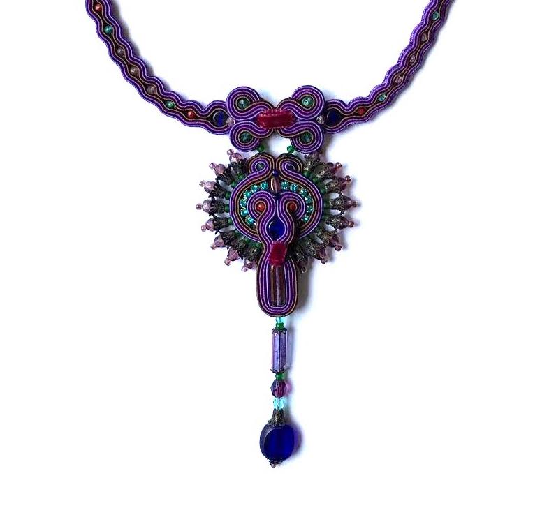 Dori Csengeri Purple Choker Necklace