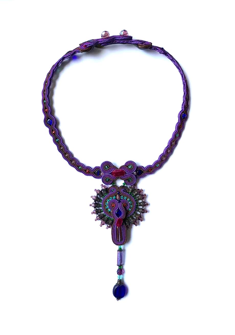 Dori Csengeri Purple Choker Necklace