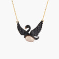 Les Néréides Black Swan Necklace with Baroque Pearl