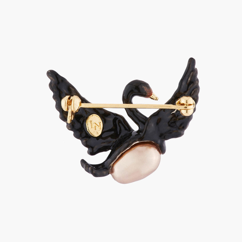 Les Néréides Black Swan Brooch