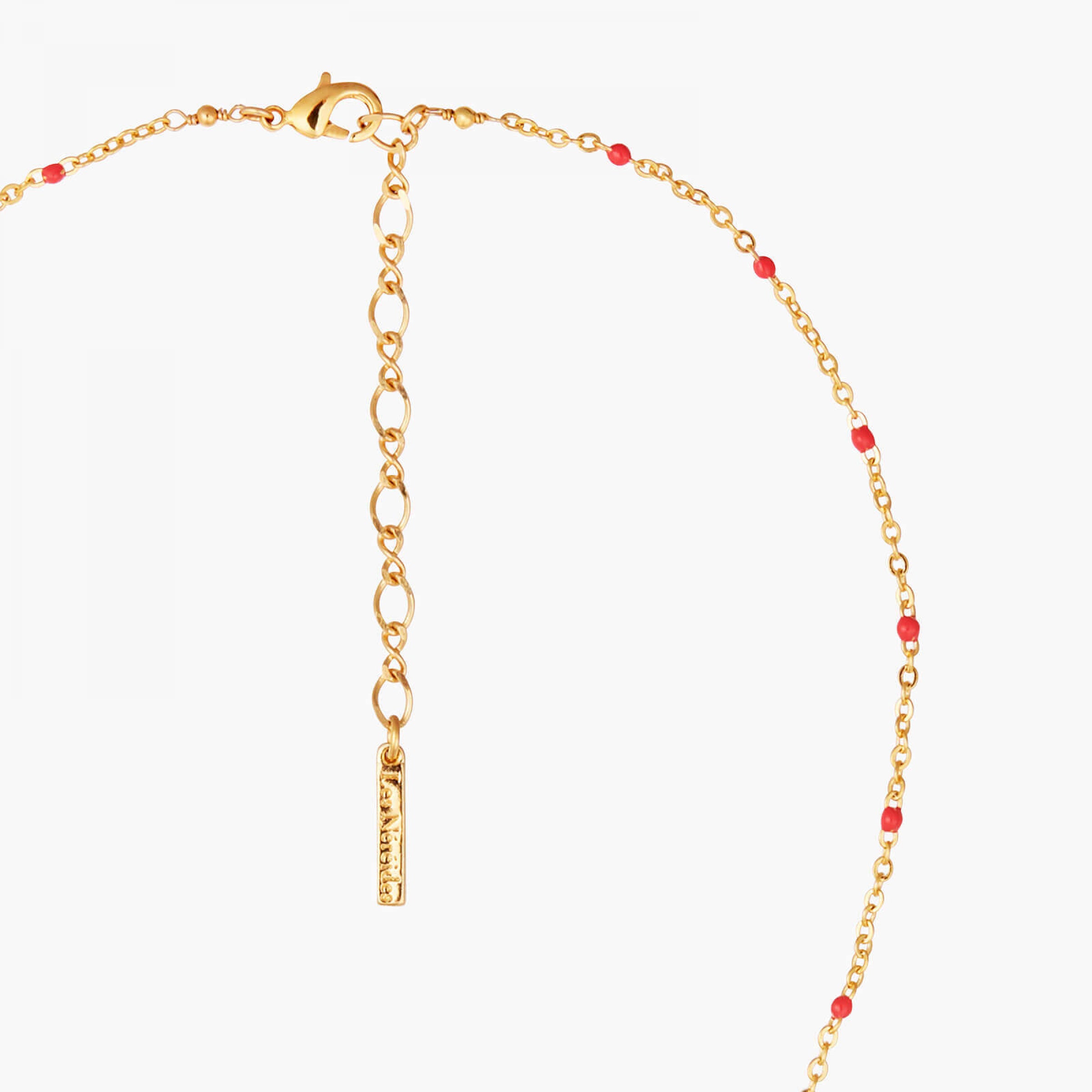 Les Néréides Rose Bouquet and Trellis Pendant Necklace