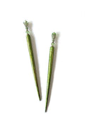 Extra Long Hair Sticks in Bright Green Color