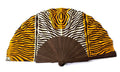 Olelé Yellow & White Africa Hand Fan