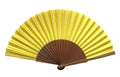 Yellow Pear Wood Hand Fan