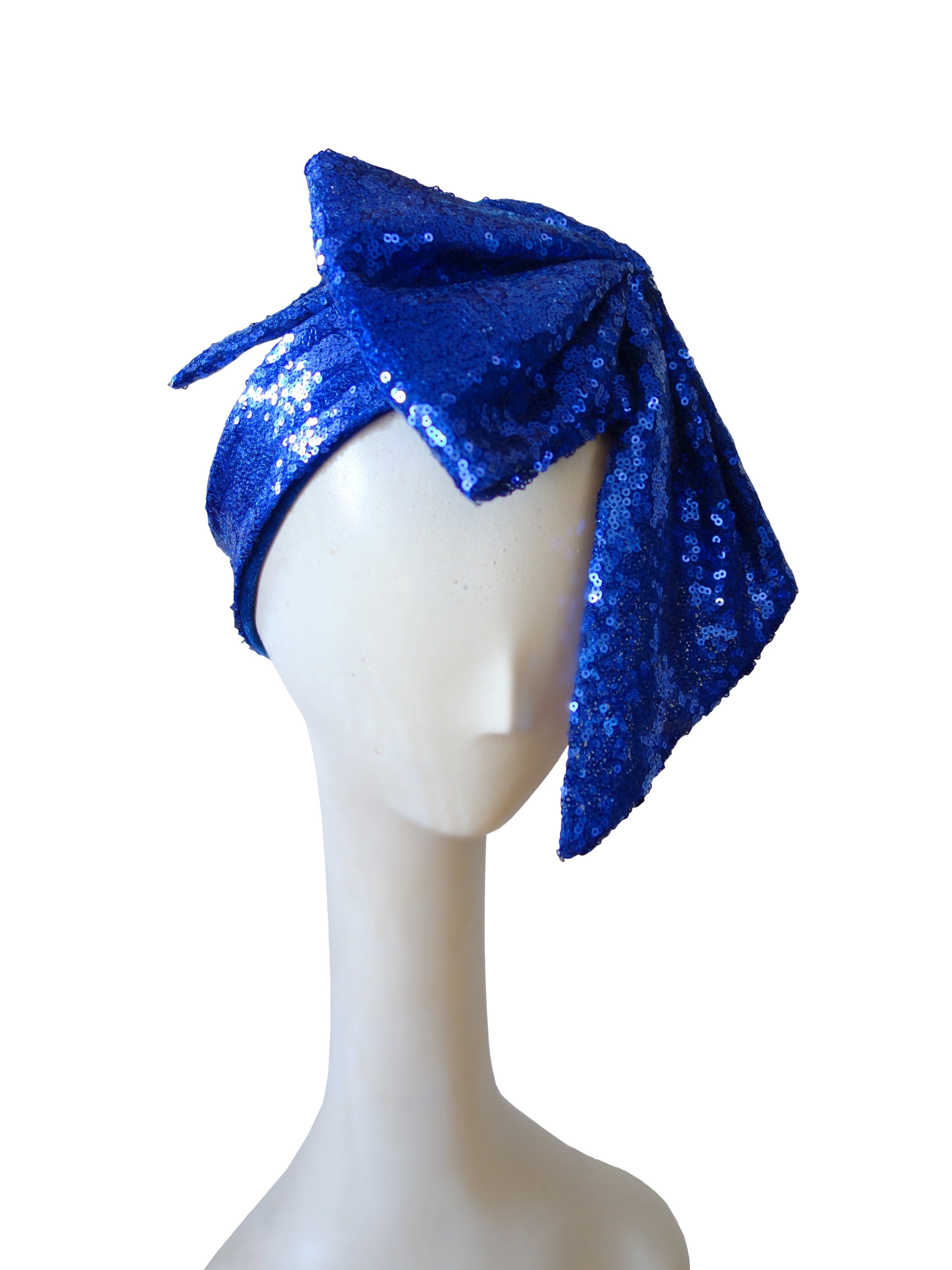 Kirsi Nisonen Glamorous Blue Bow Headdress