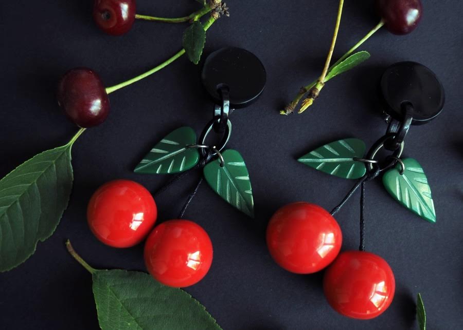 Marion Godart Red Cherry Earrings