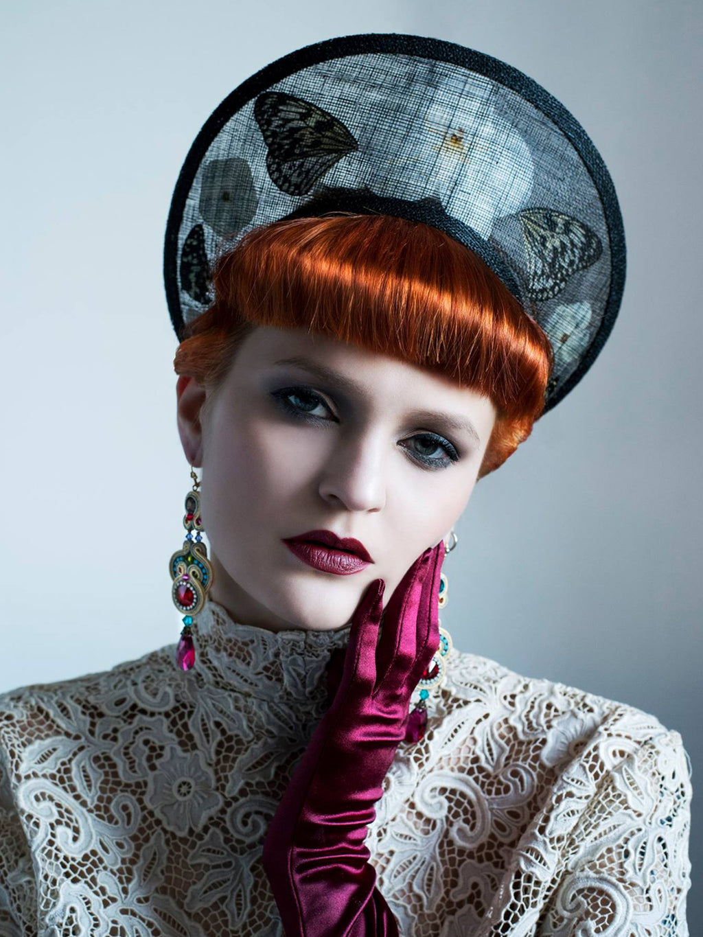 Kristina Dragomir Black Butterfly tiara
