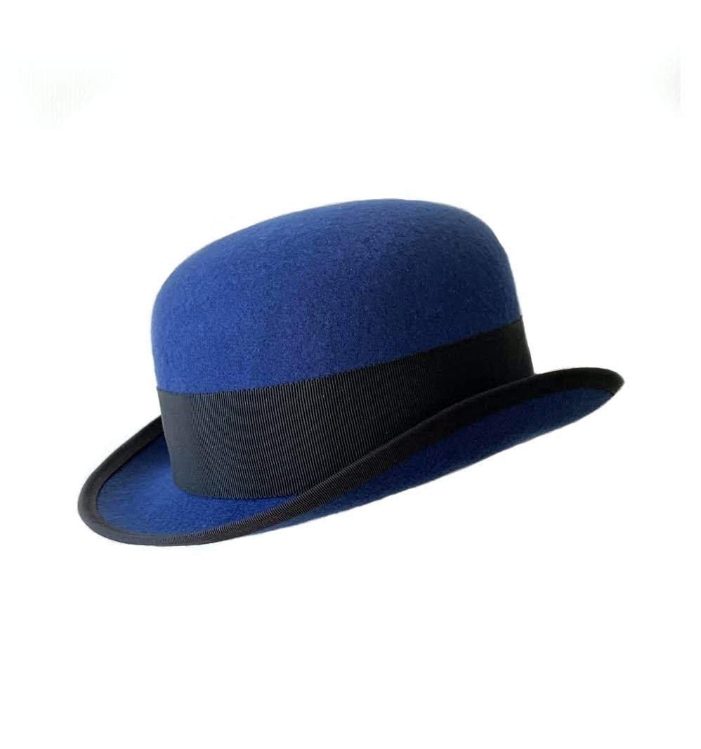 Kristina Dragomir Blue Bowler Hat