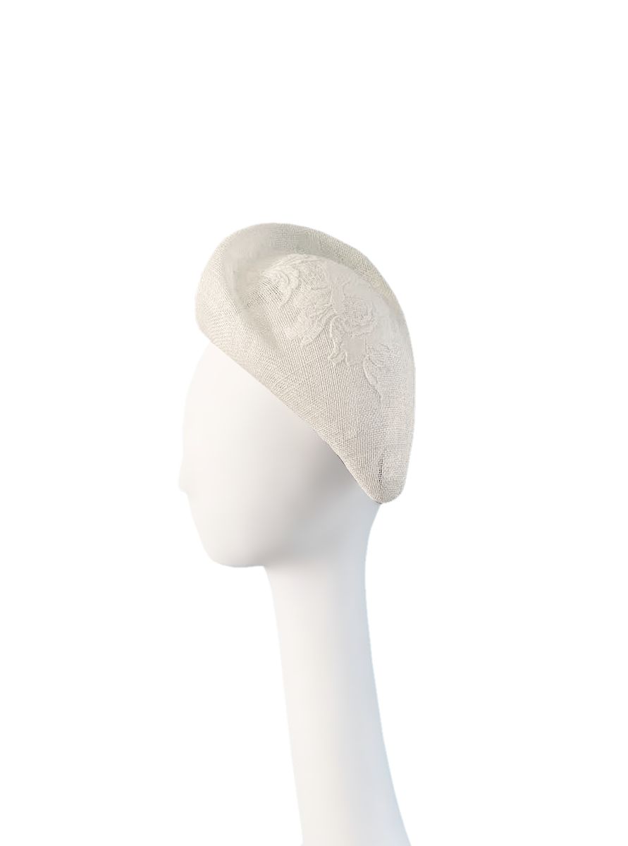 Kristina Dragomir White Tear Drop Hat