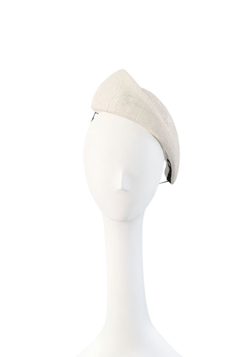 Kristina Dragomir White Tear Drop Hat
