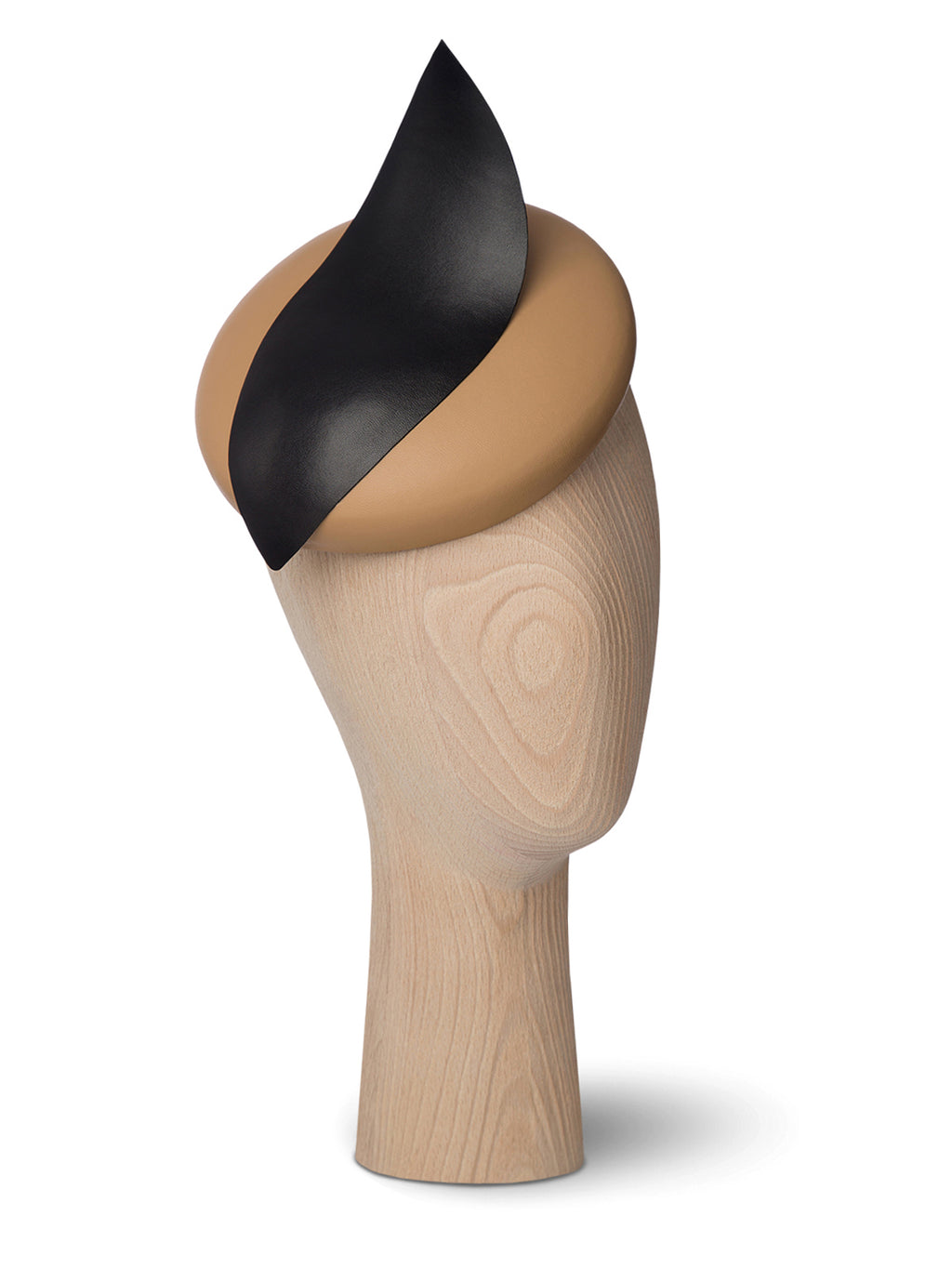 Kristina Dragomir Beige Black Mini Beret