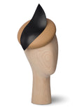 Kristina Dragomir Beige Black Mini Beret