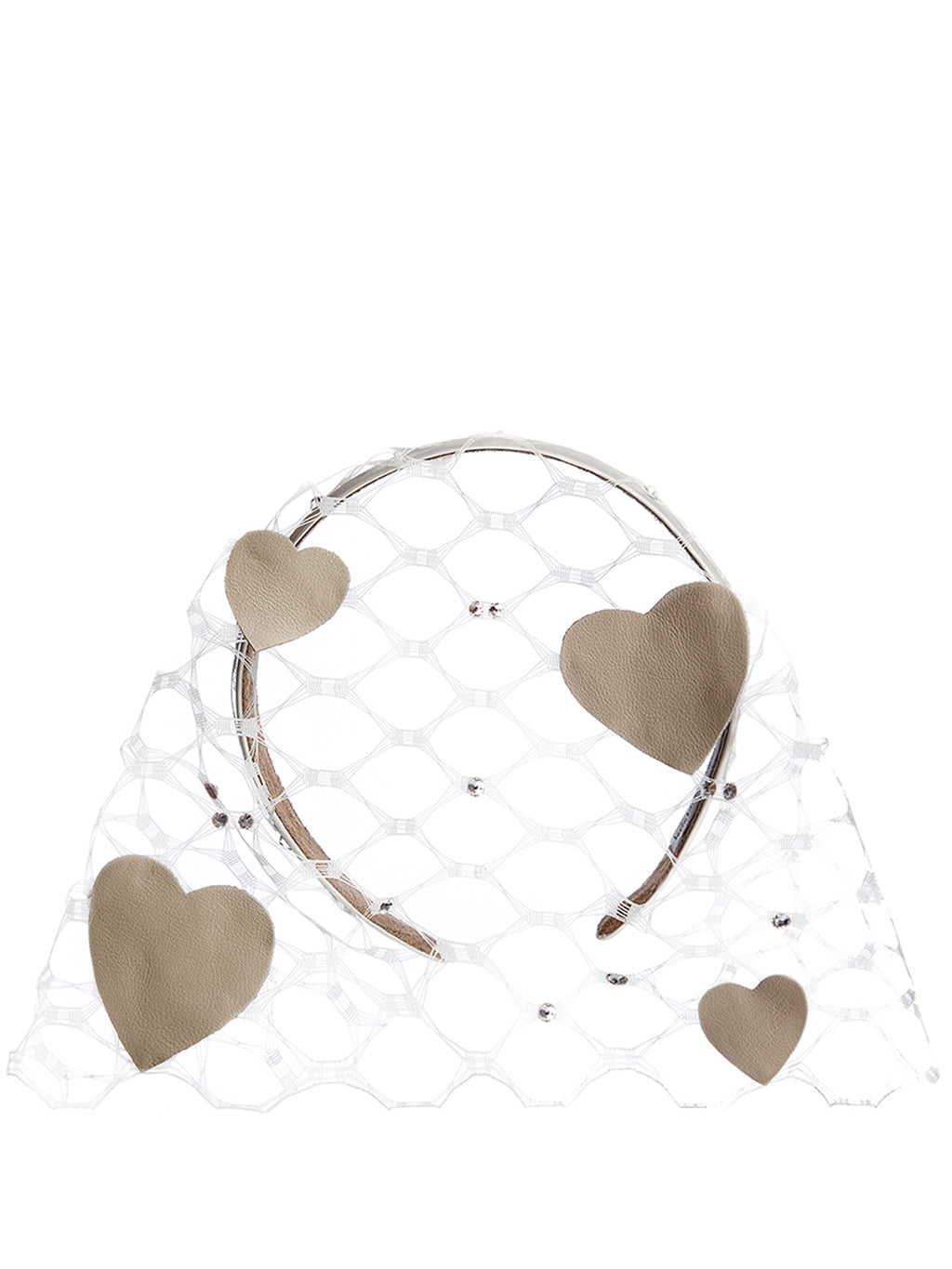 Kristina Dragomir Hearts Veil in Nude color