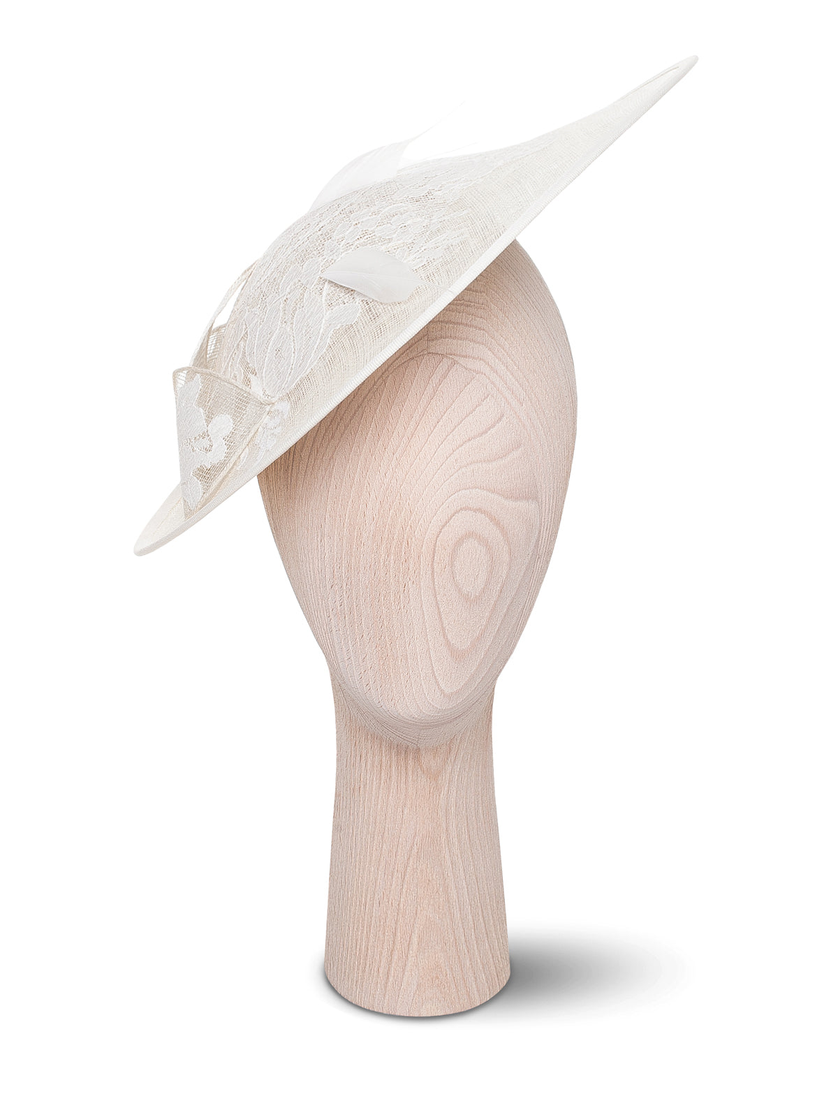 Kristina Dragomir Large White Disc Hat