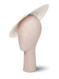 Kristina Dragomir Large White Disc Hat