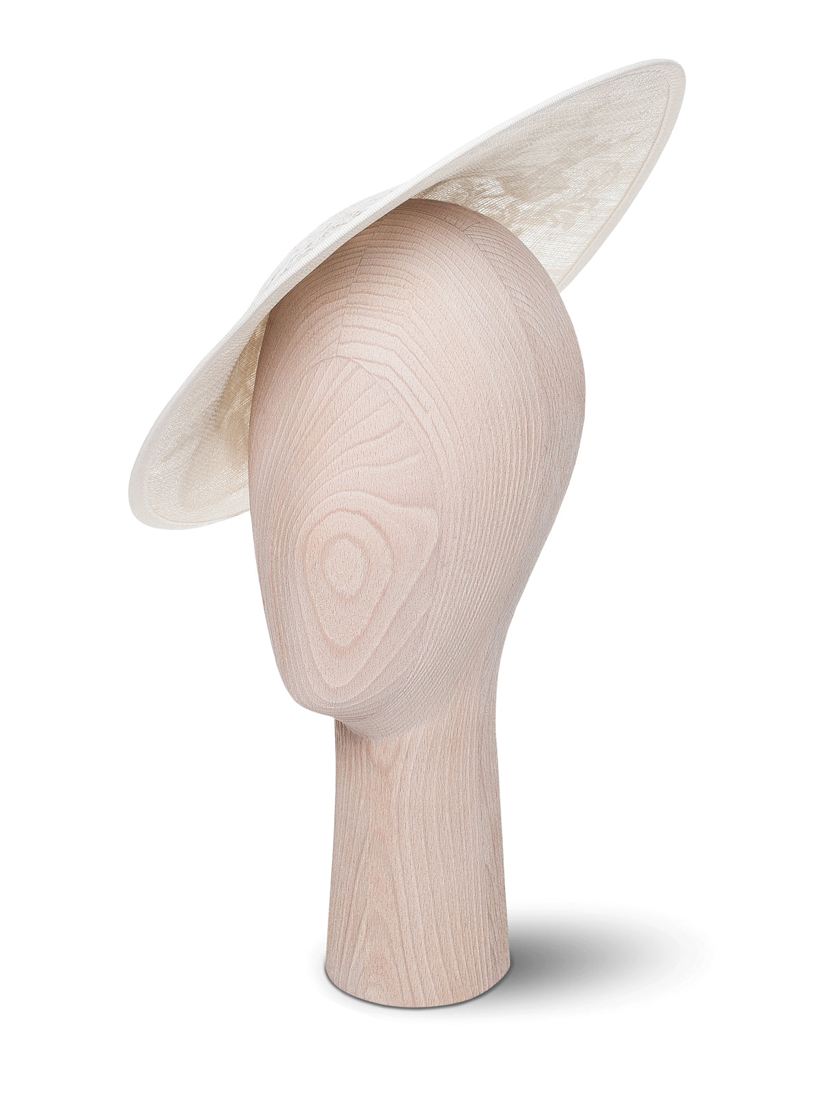 Kristina Dragomir Large White Disc Hat