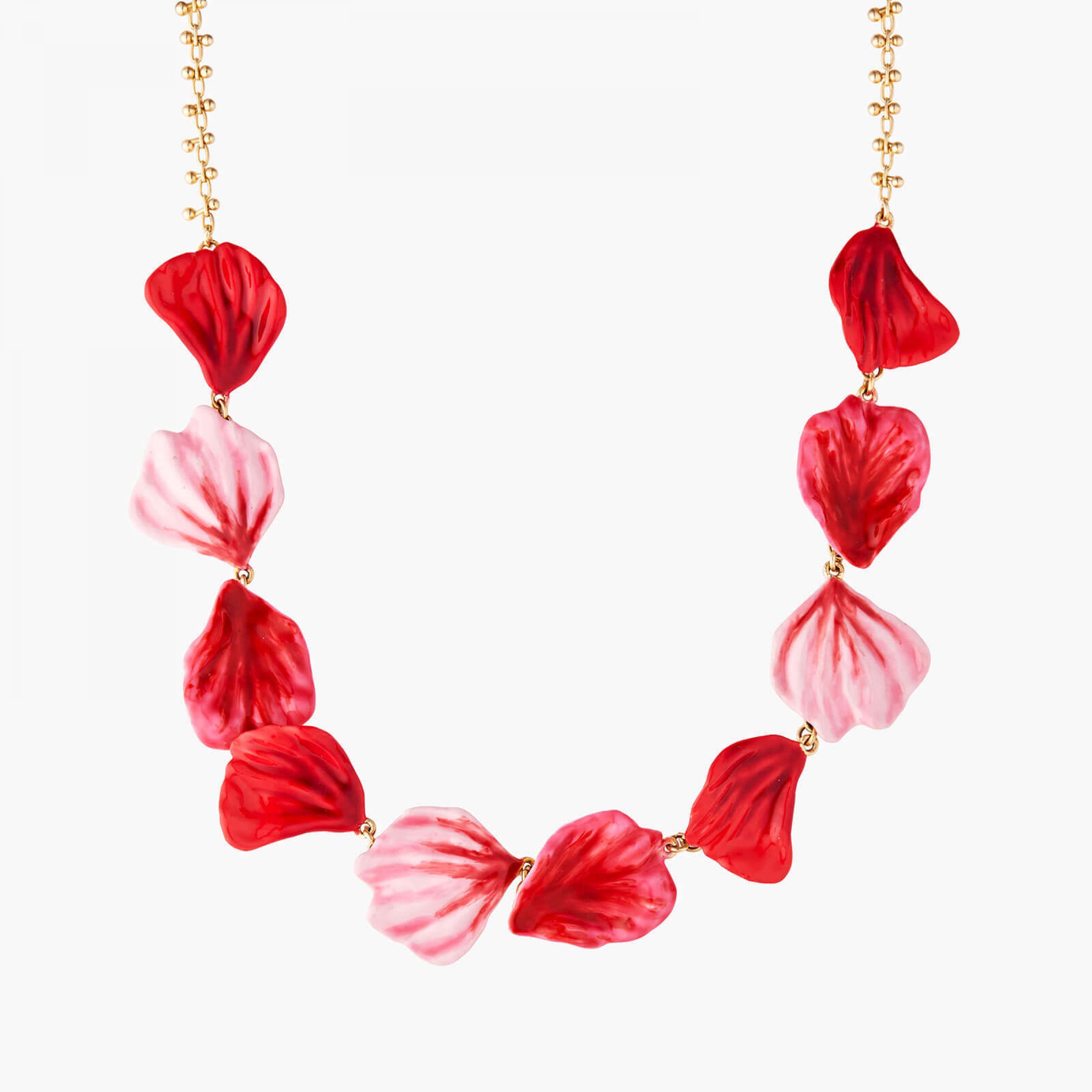 Les Néréides Rose Petals Collar Necklace