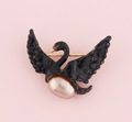 Les Néréides Black Swan Brooch