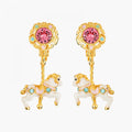 Les Néréides Carousel and Horse Clip-on Earrings