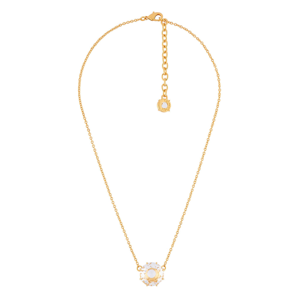 Les Néréides Crystal Round Stone La Diamantine Pendant Necklace