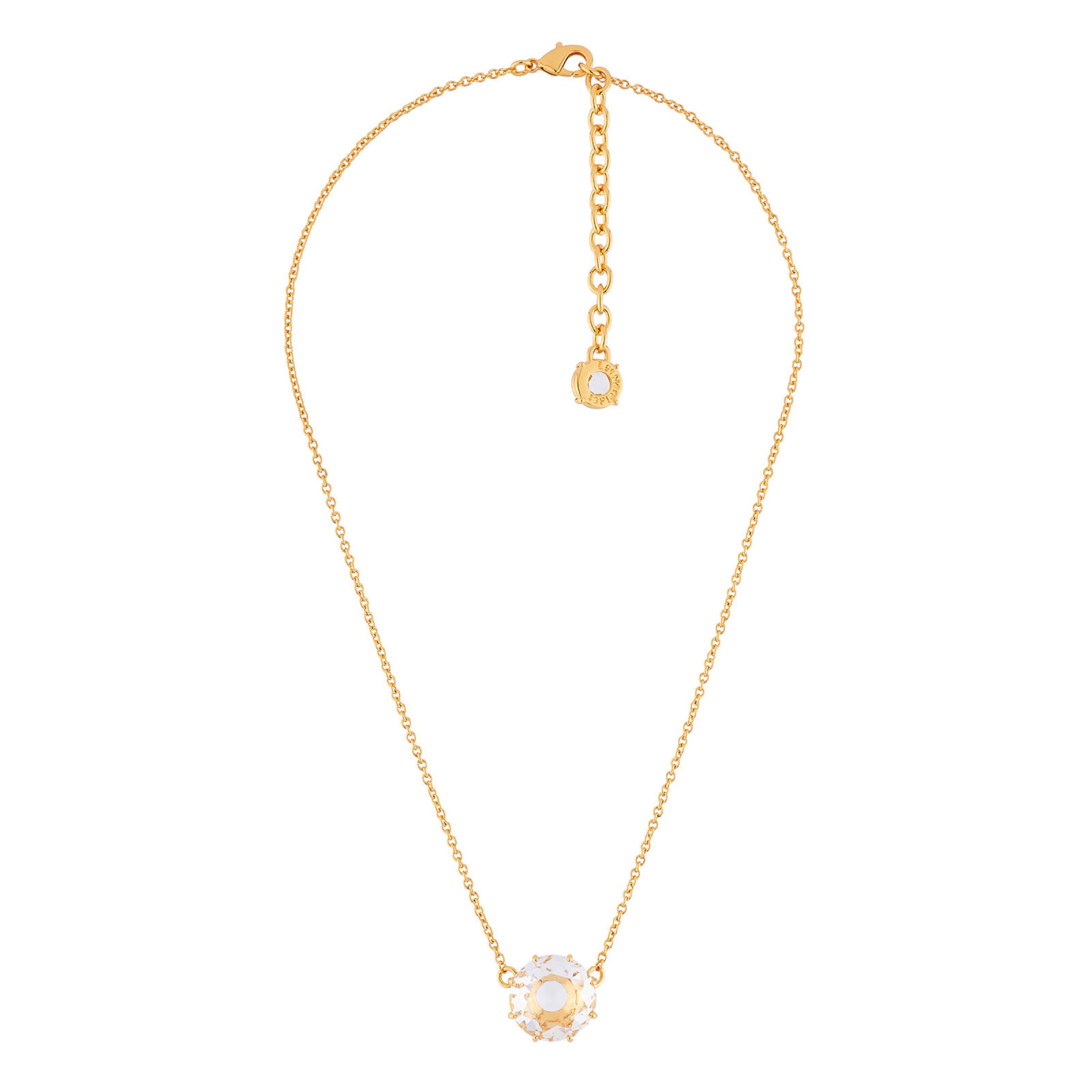 Les Néréides Crystal Round Stone La Diamantine Pendant Necklace